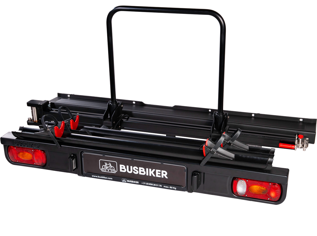 Busbiker Rotating bike carrier for a campervan